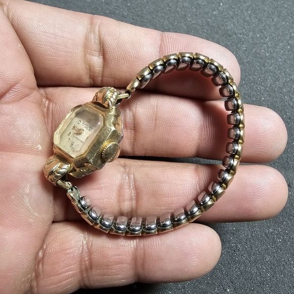 Vintage Dumont 17 Jewels Swiss Mechanical Cocktail Watch Not Working 10k RGP for - Picture 3 of 5